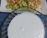 A picture of step 2 of Fruits n vegetables mix yoghurt salad 🥗 😋.