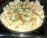 Foto del paso 1 de la receta: Col, patatas y zanahorias en su jugo