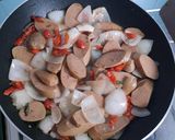 Foto langkah ke 2 dari resep Sosis lada hitam *tanpa saori.