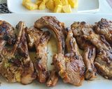 Foto del paso 6 de la receta Chuletillas de cordero a la plancha con patatas y P. de Padrón