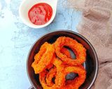 Gambar langkah 3 resipi Onion rings.