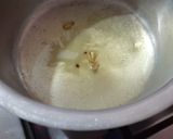 A picture of step 1 of Soji ka halwa.