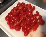 Une image de l'étape 6 de Salade « soleil » au céleri branche,tomates cerises,câpres italiennes et basilic.