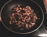 A picture of step 4 of Sous Vide Pork Tenderloin with Mushroom Sauce.