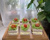 Gambar langkah 3 resipi Sandwich telur.