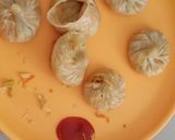 A picture of step 4 of Veg Momos.