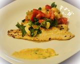 Foto del paso 7 de la receta: Pejerrey marinado, verduras y salsa de hierbas!!