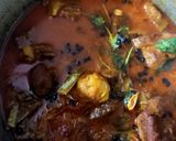 A picture of step 2 of Bihari style mutton curry.