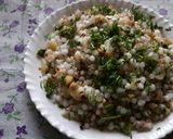 A picture of step 5 of Sabudana khichadi.