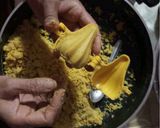 A picture of step 7 of Besan Ke Modak.