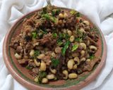 A picture of step 6 of Lobia Qeema (black eyed beans with mince).