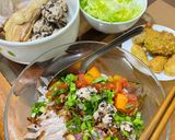 Hình bước làm 3 của món Bún sườn sụn (mọc) chua