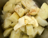 Foto del paso 2 de la receta: Sajonia con puré casero y guarnición de guisantes