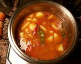 Foto del paso 8 de la receta Patatas con ajos y pescado con pimientos picantes
