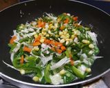 A picture of step 2 of Mexican khichdi.