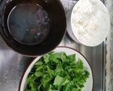 A picture of step 1 of Chinese Veggie Fried Rice 菜飯.
