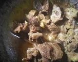 A picture of step 1 of Mutton namkeen karahi gosht.