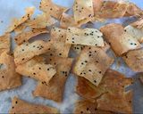 A picture of step 5 of Spiced sourdough crackers with yogurt and honey dip 🍪🍯.