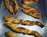 A picture of step 3 of Sesame Puff Sticks.