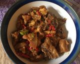 Foto langkah ke 4 dari resep Ayam Pete Pedas bumbu Sezhuan.