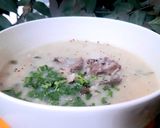 Hình bước làm 3 của món Cháo sườn đậu xanh tim heo