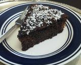 A picture of step 8 of Chocolate Cake Soaked with Chocolate Sauce.