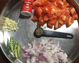 A picture of step 1 of Palak Aloo.