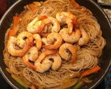 鮮蝦炒冬粉的食譜步驟4照片