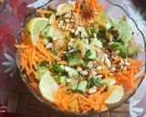 A picture of step 5 of No Cook Recipe Raw papaya sweet and sour salad.
