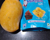 A picture of step 1 of Kesar Mango Coconut Ladoo.