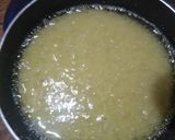 A picture of step 3 of Kesari Sama Rice halwa.