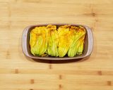 A picture of step 2 of Baked Zucchini Flowers with Buffalo Ricotta.