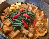 Foto langkah ke 4 dari resep Lontong Sayur Ayam Tahu.