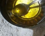 A picture of step 1 of Puri with sabji and raita.