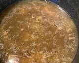 A picture of step 1 of Shredded chicken and gravy over mashed potatoes.