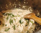 A picture of step 10 of Marinated Pork Fillet on risotto.