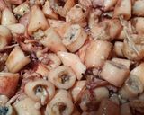 Foto langkah ke 1 dari resep Cumi asin sambal ijo.