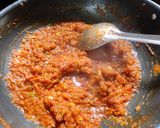 A picture of step 3 of Kadai paneer.