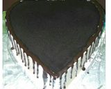 Foto langkah ke 4 dari resep Love Cake Anniversary/Birthday.