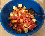 A picture of step 4 of Watermelon and feta salad.