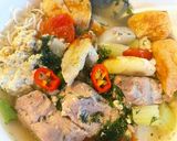 Hình bước làm 2 của món Bún đậu cua