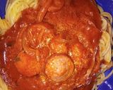 Foto del paso 3 de la receta: Spaghetti con salsa roja con panchos (salchicha)