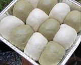 Foto langkah ke 2 dari resep SOFT FLUFFY MIX BUN - Matcha With Cream Cheese.