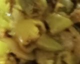 A picture of step 2 of Mirchi and onion sabji.