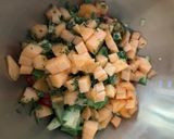 Foto del paso 9 de la receta Tabulé Estilo Marroquí con Melón Cantalupo y Pechuga con Cebolla Caramelizada en Salsa de Ostras !!!