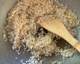 A picture of step 1 of Pea risotto.