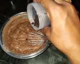 A picture of step 6 of Butterscotch rajbhog ice-cream chocolate cake.