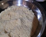 A picture of step 1 of Makai ki roti.