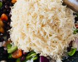 A picture of step 4 of Mexican rice in oven.