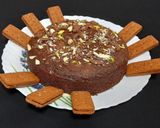 चॉकलेट बिस्कुट नट केक (chocolate biscuit nut cake recipe in Hindi) रेसिपी चरण 6 फोटो